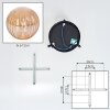 Chehalis Deckenleuchte Glas 12 cm Bernsteinfarben, 3-flammig