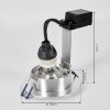 Monthois Einbauleuchte LED Chrom, Nickel-Matt, 1-flammig