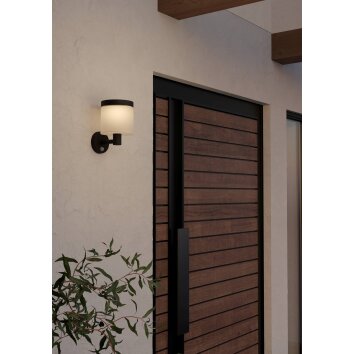 EGLO PANTETE Solarleuchte LED Schwarz, 1-flammig, Bewegungsmelder