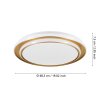 EGLO MOSCHETTA Deckenleuchte LED Gold, Farbwechsler