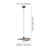 EGLO SWABY Hängeleuchte Bronze, 1-flammig