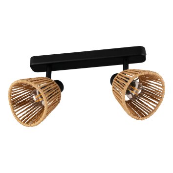 EGLO KEELBY Deckenleuchte Schwarz, 2-flammig