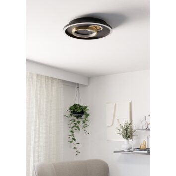 EGLO TIRIOLO Deckenleuchte LED Gold, Schwarz