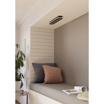 EGLO MACCHIONI Deckenleuchte LED Schwarz, Weiß, Fernbedienung