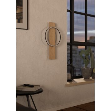 EGLO BOYAL Wandleuchte LED Braun, Schwarz