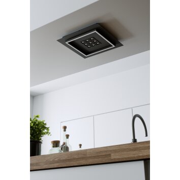 EGLO BALAZOTE Deckenleuchte LED Schwarz, Fernbedienung