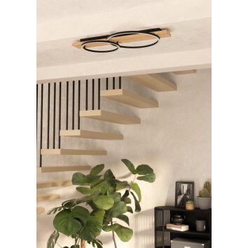 EGLO BOYAL Deckenleuchte LED Braun, Schwarz
