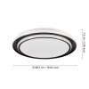 EGLO MOSCHETTA Deckenleuchte LED Schwarz, Farbwechsler