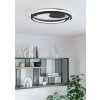 EGLO MEZZOMONTE Deckenleuchte LED Schwarz, Fernbedienung