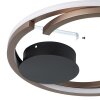 EGLO MEZZOMONTE Deckenleuchte LED Bronze, Schwarz, Fernbedienung