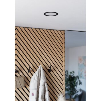 EGLO FUEVA 6-Z Einbauleuchte LED Schwarz, Farbwechsler