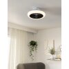 EGLO KOSTRENA Leuchte mit Ventilator LED Schwarz, Weiß, Fernbedienung