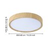EGLO MUSURITA Deckenleuchte LED Holzoptik