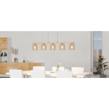 EGLO CASTRALVO Hängeleuchte Braun, Nickel-Matt EGLO CASTRALVO Hängeleuchte Braun, Nickel-Matt