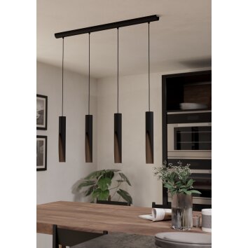 EGLO BARBOTTO Hängeleuchte LED Braun, Schwarz