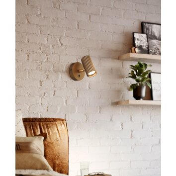 EGLO PORTILLO Wandleuchte Messing