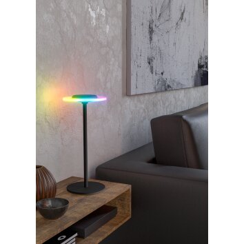 EGLO TREPELLA Tischleuchte LED Schwarz, Fernbedienung, Farbwechsler