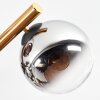 Gastor Deckenleuchte Glas 15 cm Gold, Schwarz, 10-flammig
