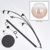 Koyoto Stehleuchte Glas 15 cm Bernsteinfarben, Klar, 5-flammig