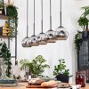 Ripoll Hängeleuchte Glas 15 cm Naturfarben, Schwarz, 5-flammig