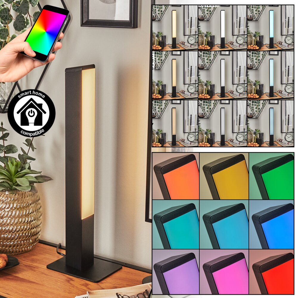 Delan Tischleuchte LED Schwarz, 1-flammig, Farbwechsler main product photo