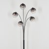 Koyoto Stehleuchte Glas 15 cm Klar, Rauchfarben, 5-flammig