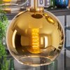 Koyoto Hängeleuchte Glas 20 cm Gold, Schwarz, 5-flammig