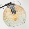 Ripoll Stehleuchte Glas 15 cm Bernsteinfarben, Klar, 5-flammig