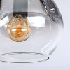 Ripoll Deckenleuchte Glas 15 cm Gold, Schwarz, 3-flammig