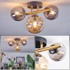 Chehalis Deckenleuchte Glas 10 cm, 12 cm Gold, Schwarz, 3-flammig