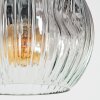 Ripoll Stehleuchte Glas 15 cm Klar, Rauchfarben, 3-flammig