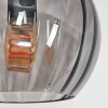 Koyoto Stehleuchte Glas 15 cm Rauchfarben, 3-flammig