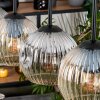 Koyoto Hängeleuchte Glas 15 cm Naturfarben, Schwarz, 4-flammig