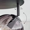 Koyoto Deckenleuchte Glas 15 cm Bernsteinfarben, Klar, Rauchfarben, 4-flammig
