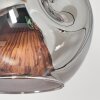 Ripoll Stehleuchte Glas 15 cm Bernsteinfarben, Rauchfarben, 3-flammig