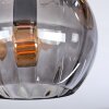 Koyoto Deckenleuchte Glas 15 cm Bernsteinfarben, Rauchfarben, 3-flammig