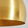 Baloca Bogenlampe Messing, Schwarz, Weiß, 1-flammig