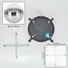 Gastor Deckenleuchte Glas 15 cm Chrom, Klar, Rauchfarben, 4-flammig