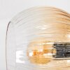 Koyoto Deckenleuchte Glas 15 cm Gold, Schwarz, 3-flammig