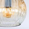Ripoll Deckenleuchte Glas 15 cm Bernsteinfarben, Klar, 3-flammig