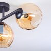 Koyoto Deckenleuchte Glas 15 cm Bernsteinfarben, 3-flammig