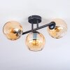 Koyoto Deckenleuchte Glas 15 cm Bernsteinfarben, 3-flammig