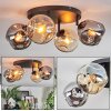 Ripoll Deckenleuchte Glas 15 cm Bernsteinfarben, Rauchfarben, 4-flammig