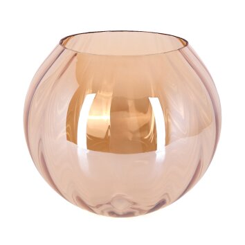Glaslampenschirm Koyoto Ersatzglas 25 cm Bernsteinfarben