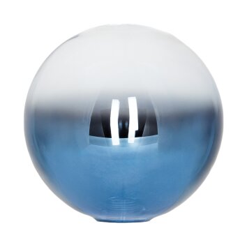 Glas-Lampenschirm Chehalis Ersatzglas 15 cm Blau, Klar