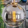 Koyoto Hängeleuchte Glas 20 cm Gold, Schwarz, 5-flammig