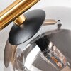 Chehalis Deckenleuchte Glas 12 cm, 15 cm Gold, Schwarz, 3-flammig