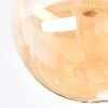 Chehalis Deckenleuchte Glas 12 cm, 15 cm Gold, Schwarz, 3-flammig