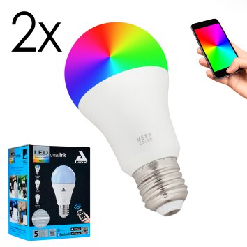 LED E27 2er Set 9 Watt 2700-6500 Kelvin 806 Lumen