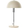 Pilzlampe Brilliant Lillian Tischleuchte Beige, Silber, 1-flammig